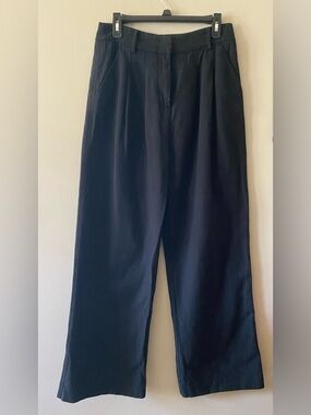 FARM Rio Black Wide-Leg Trousers